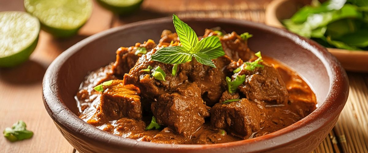 Indonéský rendang s lampongským pepřem