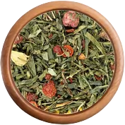 Zelený čaj: Maliny s mátou
