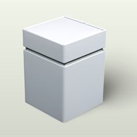 Příslušenství: Dóza New York čtvercová bílá