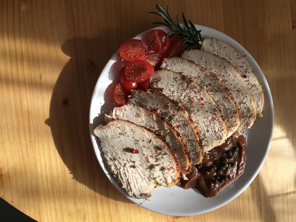 Krůtí prsa na pepři