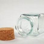 Kořenka skleněná malá s korkovým uzávěrem