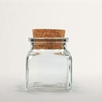 Kořenka skleněná malá s korkovým uzávěrem