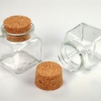 Kořenka skleněná malá s korkovým uzávěrem