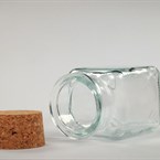 Kořenka skleněná velká s korkovým uzávěrem