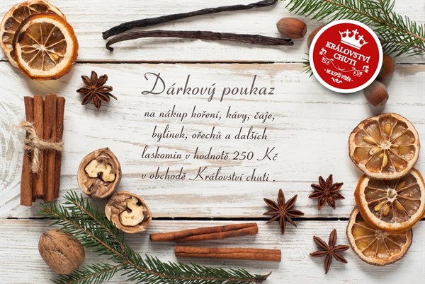  Tištěný dárkový poukaz