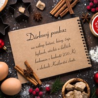 Příslušenství: Tištěný dárkový poukaz