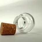 Kořenka skleněná mini s korkovým uzávěrem