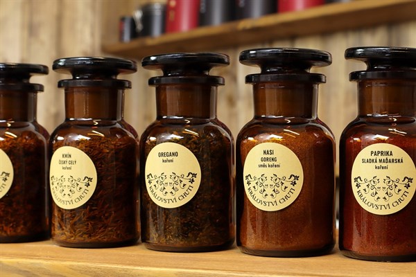 Prachovnice na koření, čaj i kávu