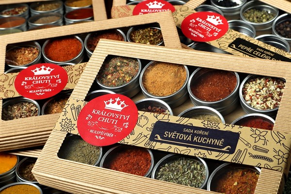 Dárkové sady koření, kávy a čajů