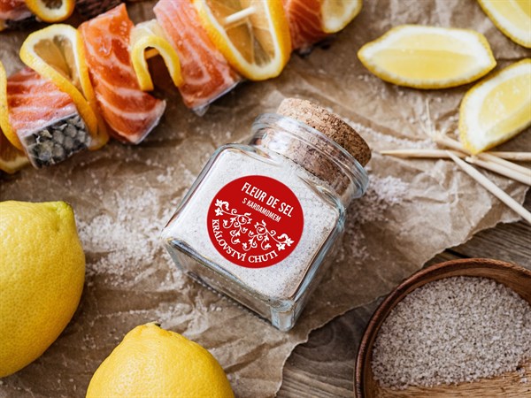 Lososový špíz s Fleur de sel a kardamomem