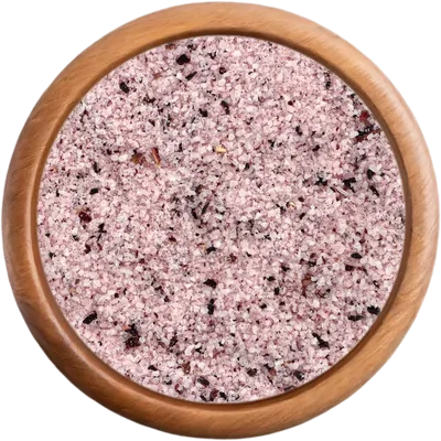 koření Sůl fleur de sel s ibiškem