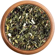 Zelený čaj: Zelený čaj s rebarborou a jahodou BIO