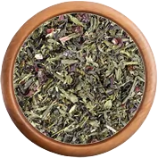 Zelený čaj: Zelený čaj s jahodami a malinami BIO