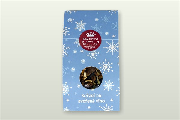 dárkové sady koření Dárkové koření na svařené víno - modrý vzor