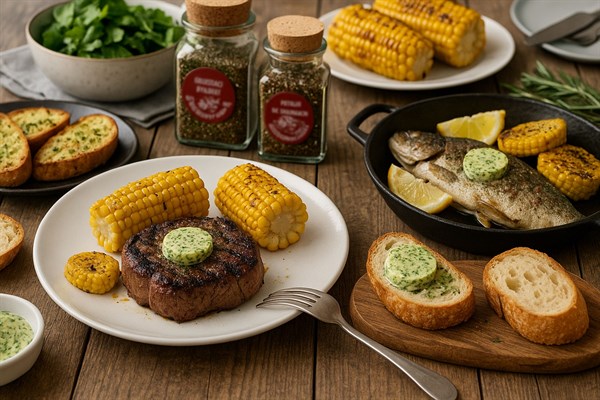 7 nápadů na použití bylinkového másla